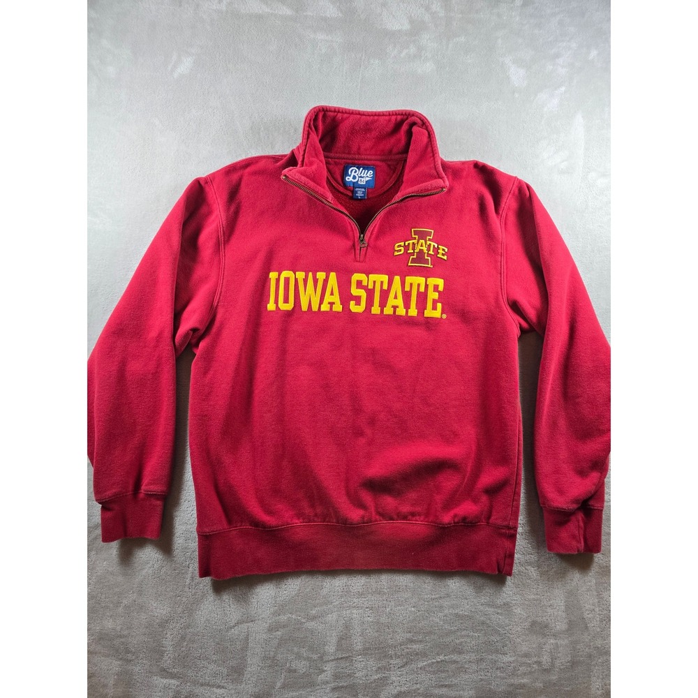 Blue 84 Iowa State Red & Yellow Quarter-Zip Sweatshirt